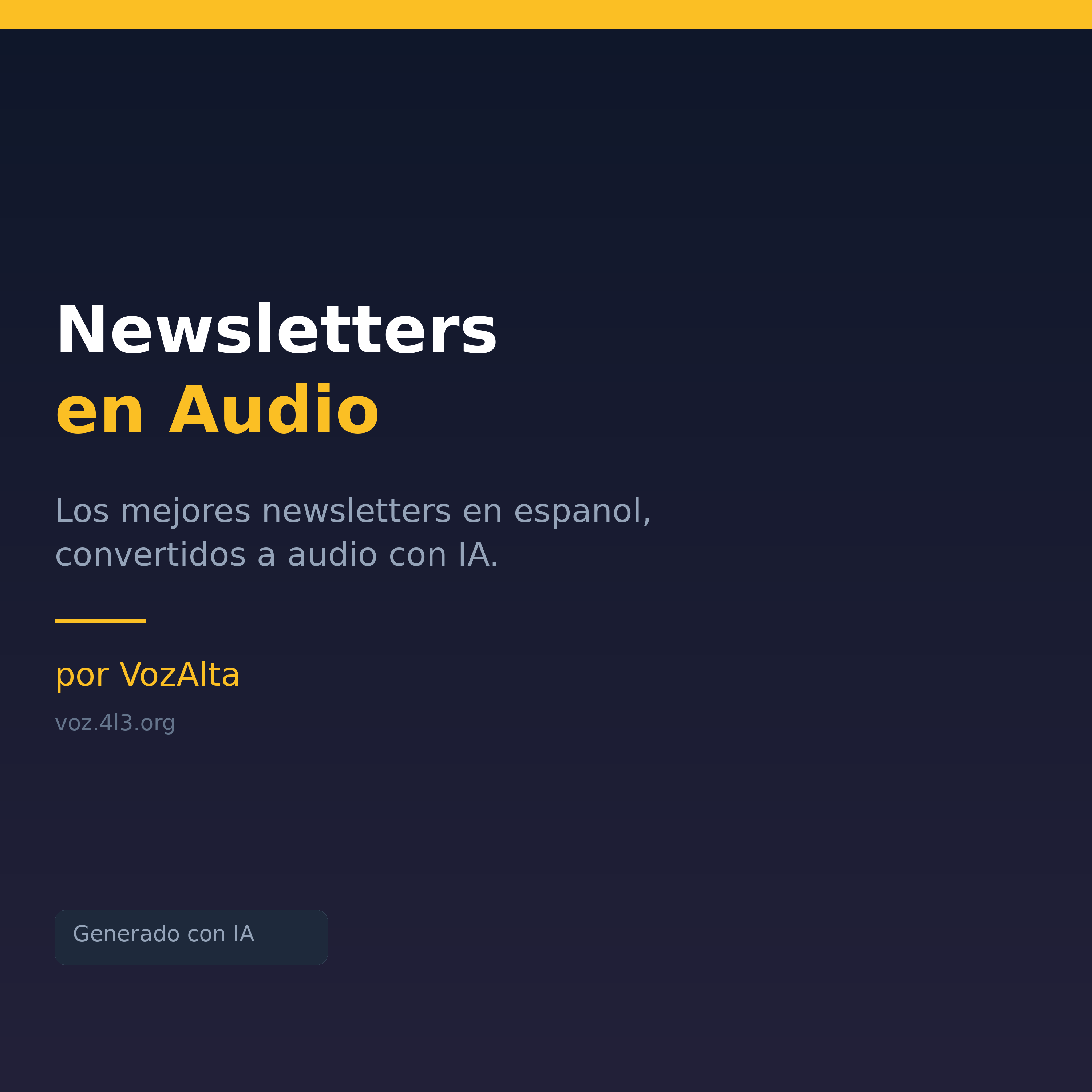 Newsletters en Audio